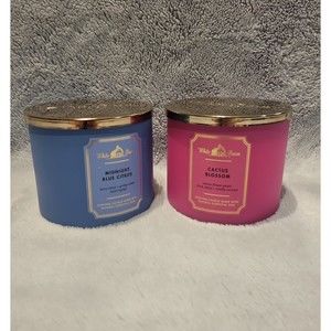*NWT*Bath & Body Works 3 wick candles.Midnight Blue Citrus & Cactus Blossom